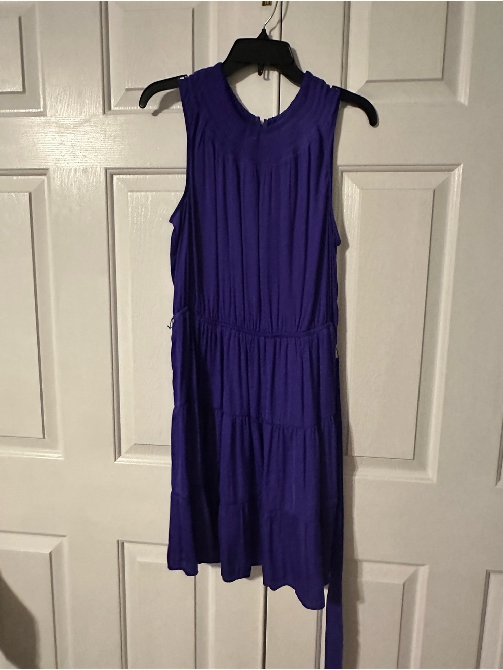 Simply Vera Vera Wang Sleeveless Tiered Midi Dress in Purple